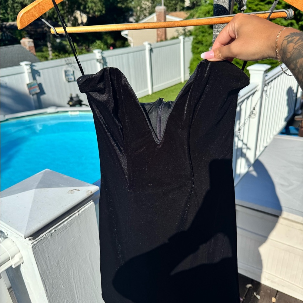 Edikted Black Strapless Dress